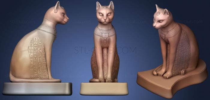 3D model Egiptian Cat (STL)